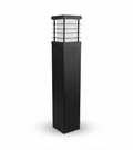 Kare Kesitli Izgaralı Modern Bahçe Armatürü (Bollard)