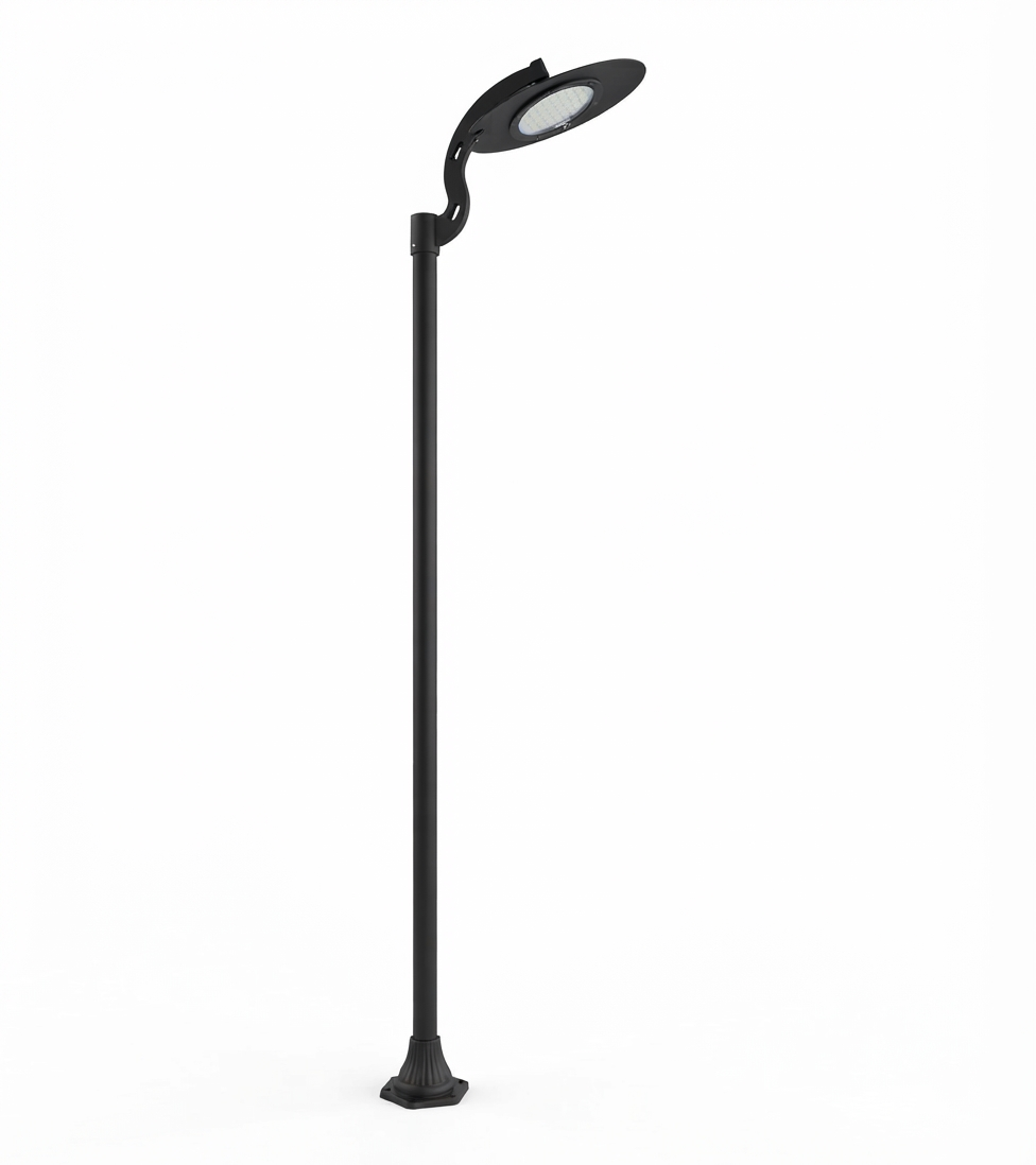 Eğri Kollu Klasik-Modern LED Aydınlatma Direği
